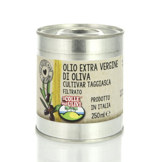 Olio extra vergine d'oliva filtrato in latta 0.25Lt
