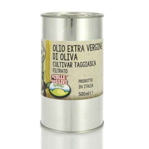 Olio extra vergine d'oliva filtrato in latta 0.50Lt