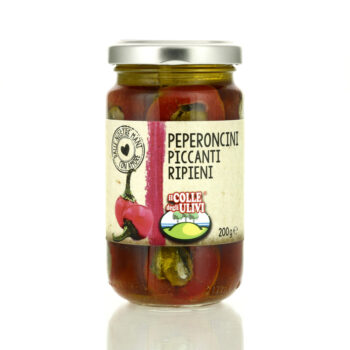 Peperoncini piccanti ripieni vaso da 200 gr.